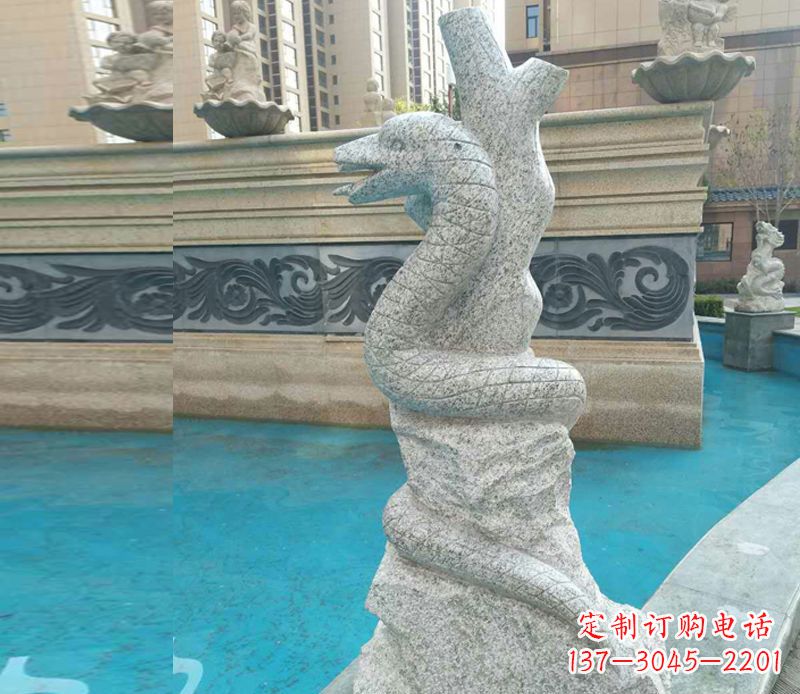 绵阳小区十二生肖雕塑动物石雕