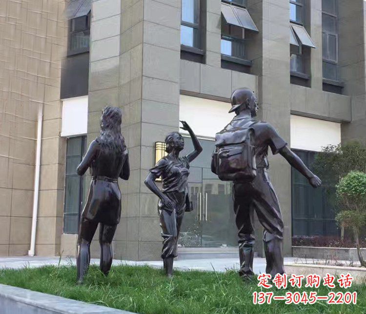 绵阳小区铜雕美女人物雕塑