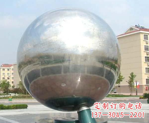 绵阳校园不锈钢抽象地球仪雕塑