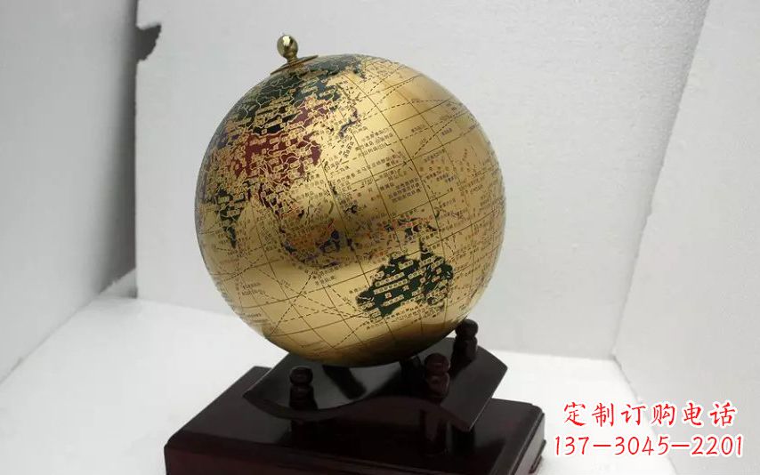 绵阳校园不锈钢地球仪雕塑 (3)