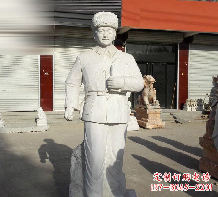 绵阳校园大理石立式雷锋雕塑