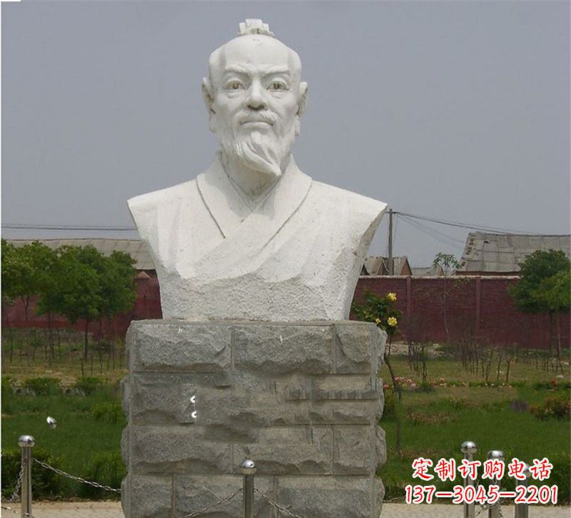 绵阳校园大理石张衡雕塑