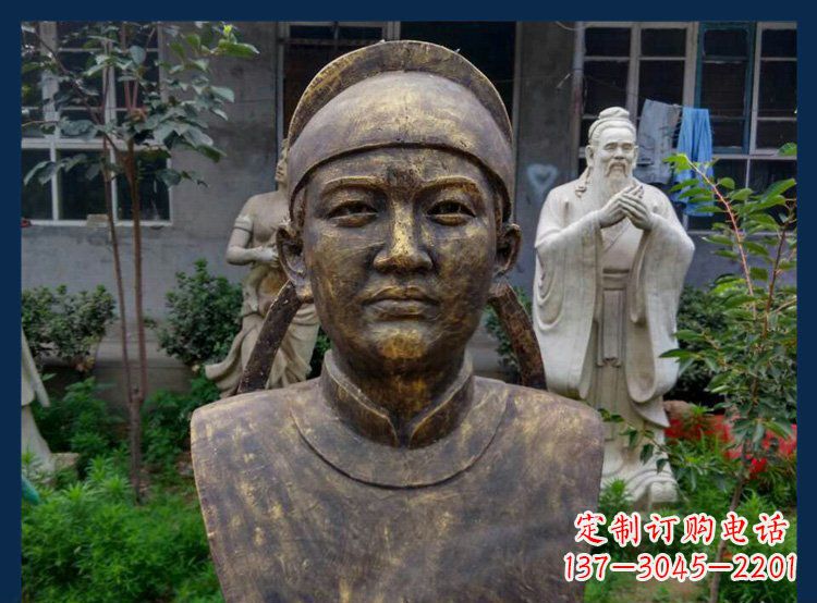 绵阳校园古代名人毕昇铜雕