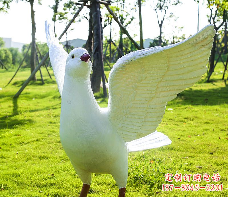 绵阳校园和平鸽雕塑