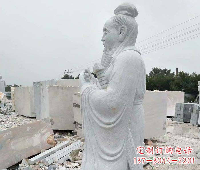 绵阳校园景观孔子石雕