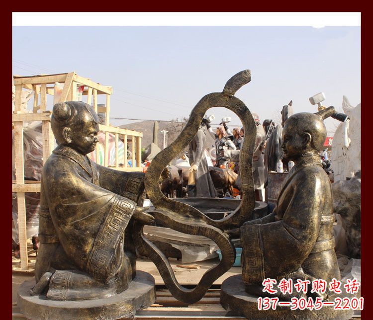 绵阳校园孔融让梨铜雕