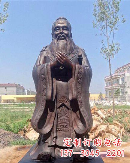 绵阳校园孔子雕像 (2)