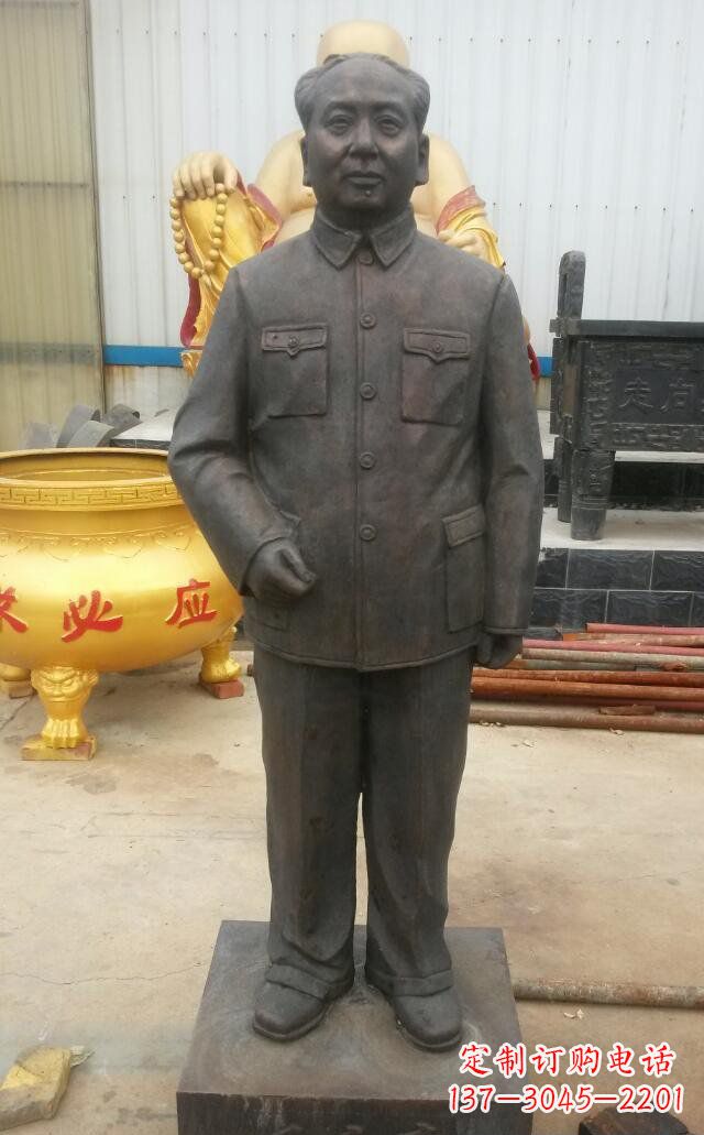 绵阳校园毛主席伟人铜雕