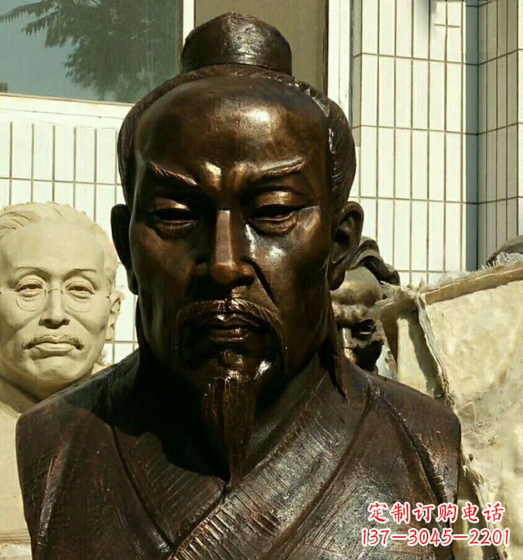 绵阳校园孟子胸像铜雕