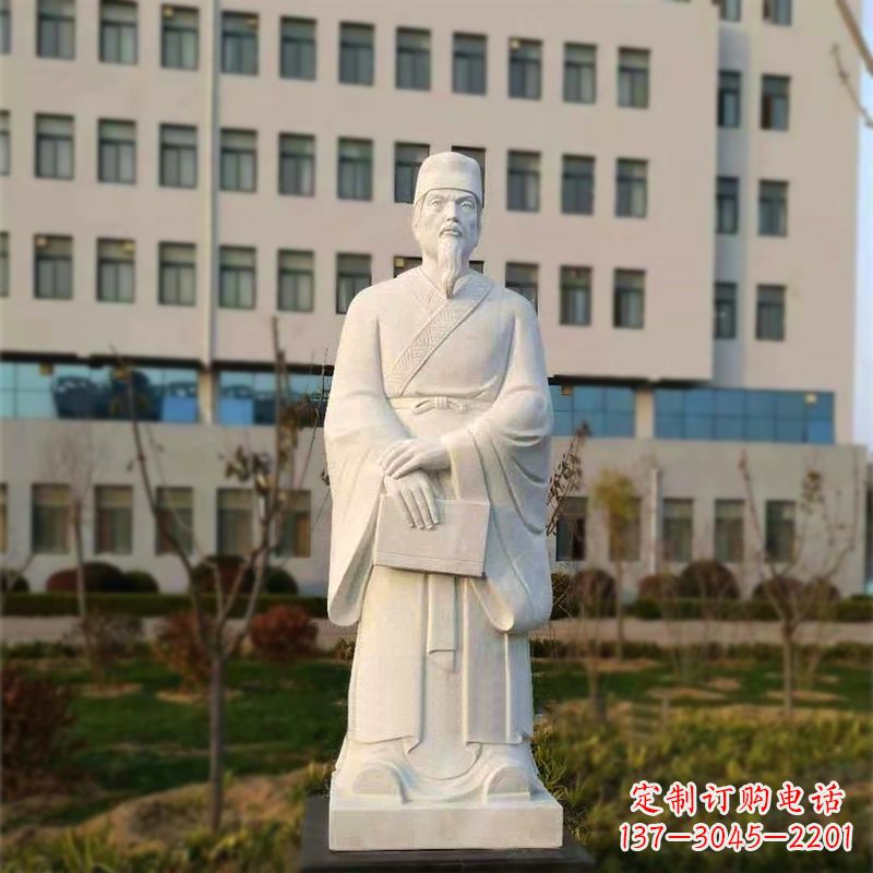 绵阳校园名人汉白玉雕塑医院医学院古代著名人物雕像