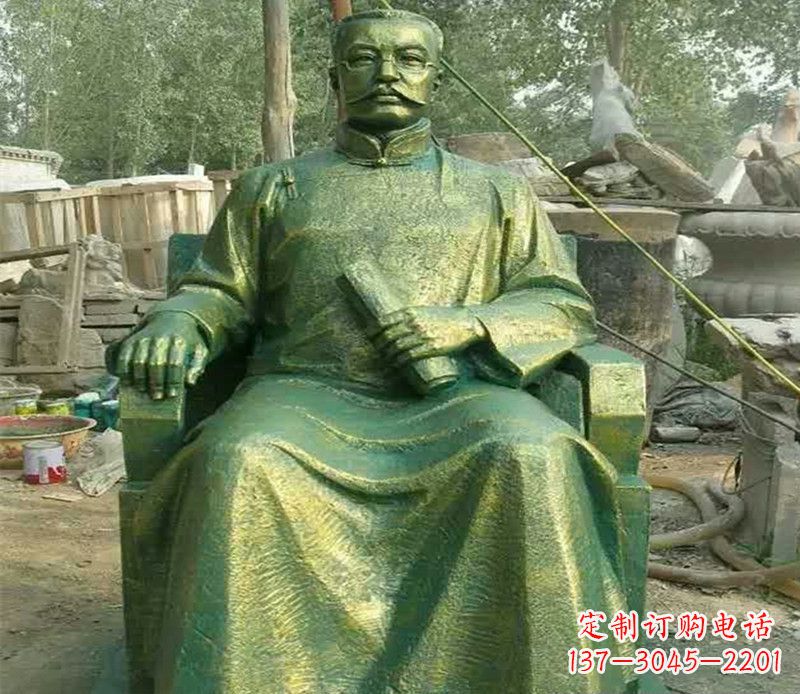 绵阳校园名人李大钊铜雕