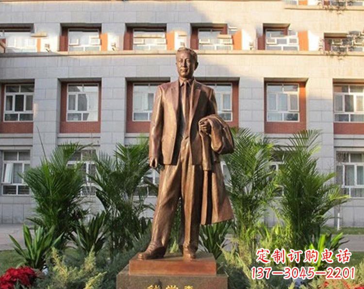 绵阳校园钱学森铜雕