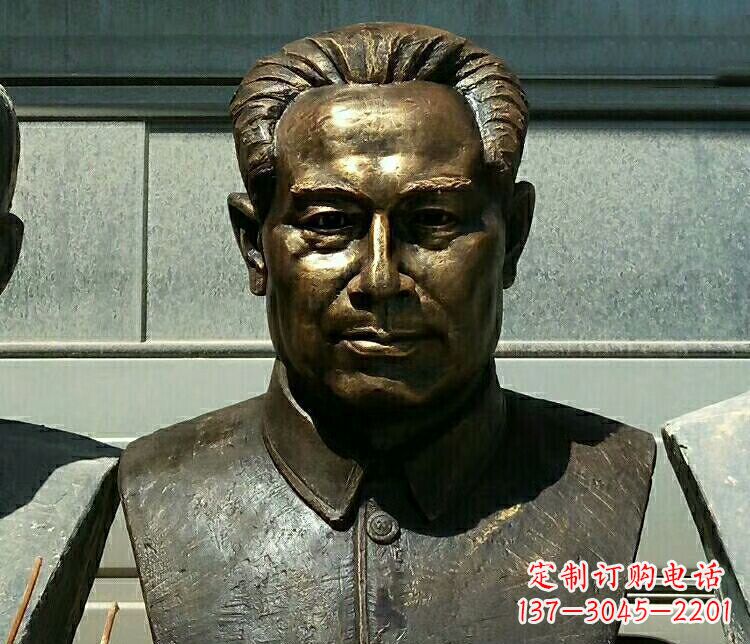 绵阳校园周恩来胸像铜雕