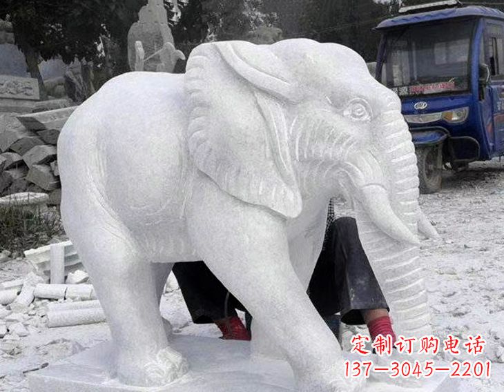 绵阳写实大象石雕
