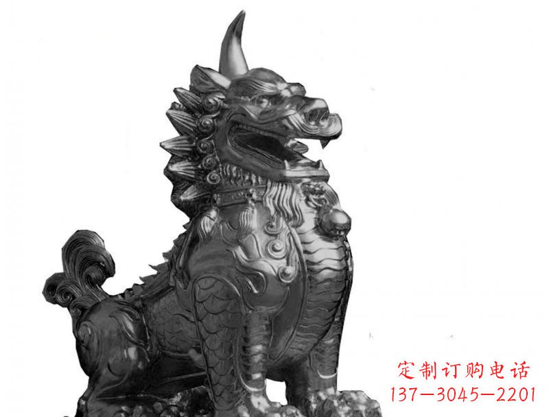 绵阳獬豸法院景观铜雕