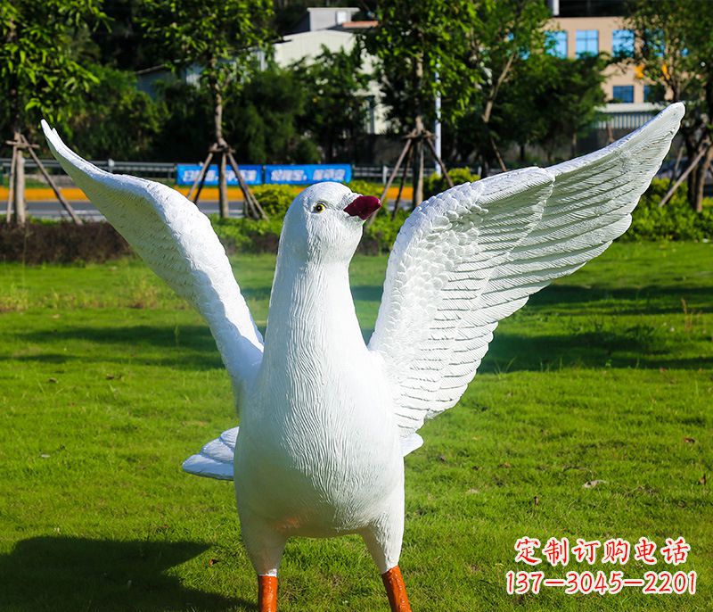 绵阳新县和平鸽雕塑