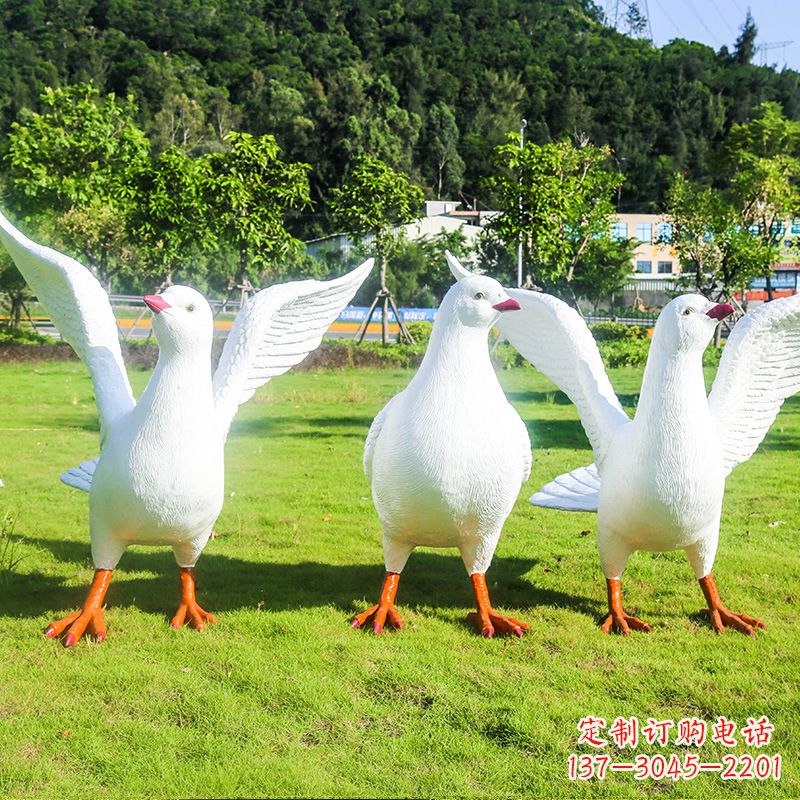 绵阳信阳师院和平鸽雕塑