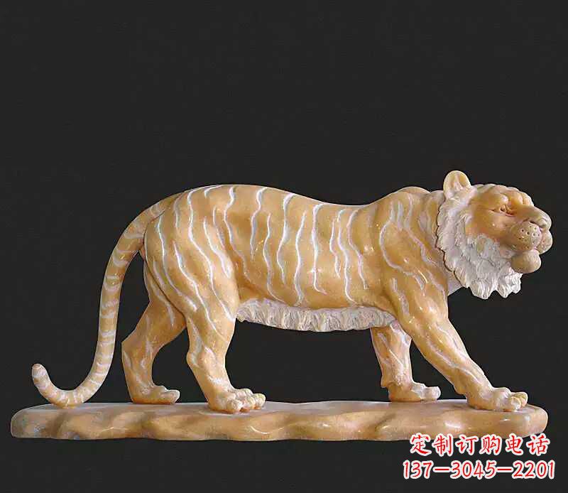 绵阳行走老虎石雕动物雕塑