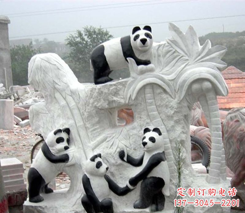 绵阳熊猫动物景观石雕