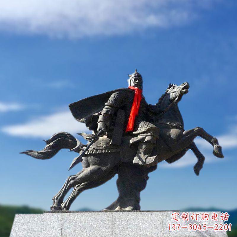 绵阳薛仁贵西征雕塑-唐初著名将领中国历史名人雕像