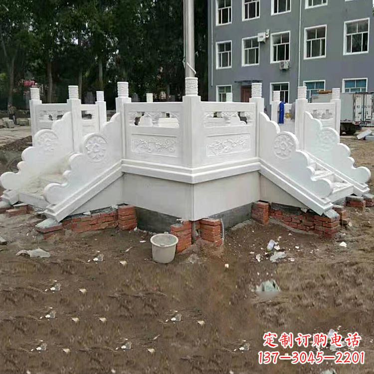 绵阳学校汉白玉升旗台石雕