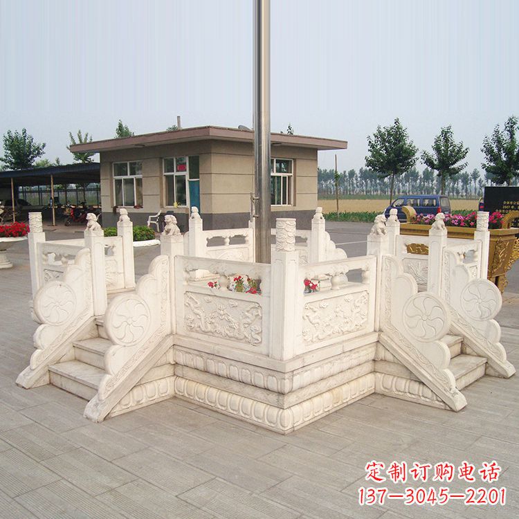 绵阳学校校园芝麻白广场升旗台