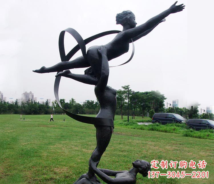 绵阳艺术体操运动员雕塑