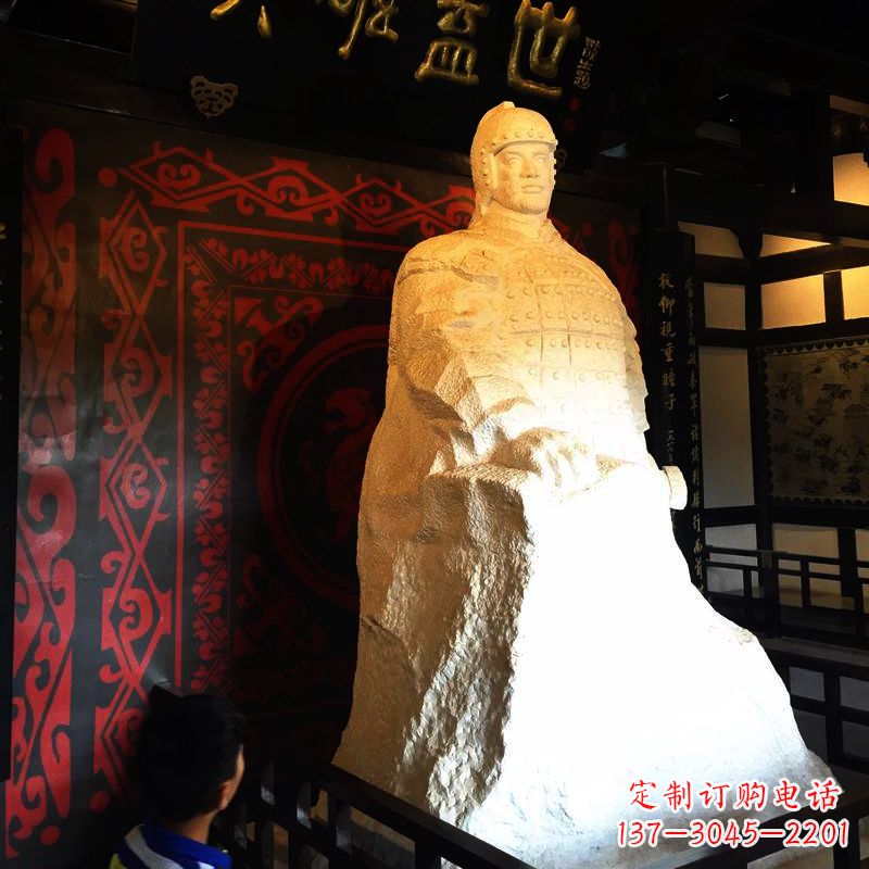 绵阳英雄盖世楚霸王石雕像