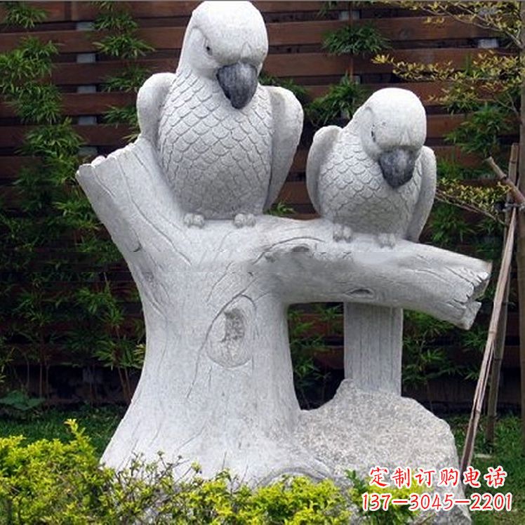 绵阳鹦鹉大理石雕塑