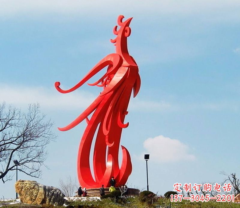 绵阳园林不锈钢凤凰雕塑