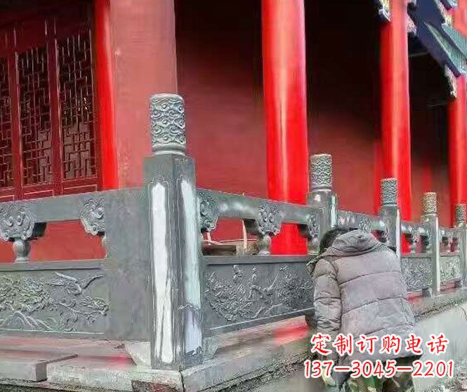 绵阳园林仿古石栏板景观石雕 (9)