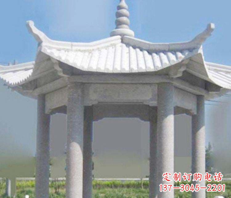 绵阳园林仿古石凉亭景观石雕