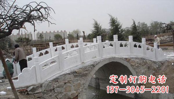 绵阳园林汉白玉大桥栏板景观石雕