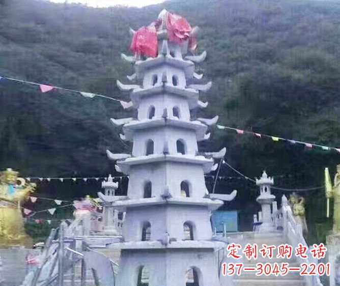 绵阳园林景观大理石宝塔石雕