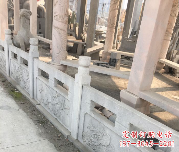 绵阳园林景观大理石浮雕栏板石雕