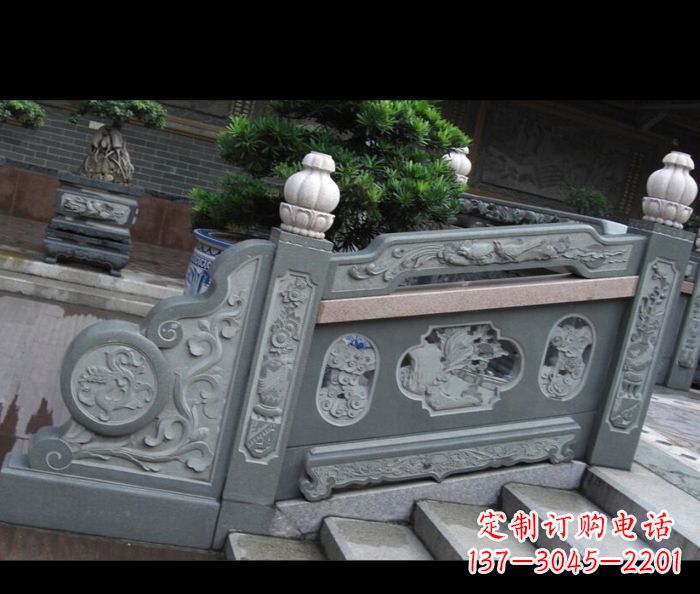 绵阳园林景观大理石栏板雕塑 (6)