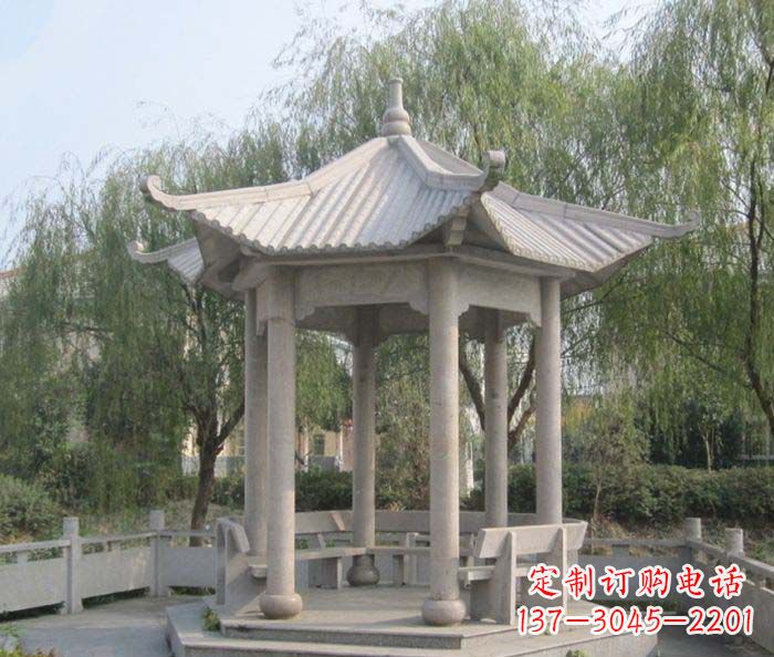 绵阳园林景观大理石凉亭石雕