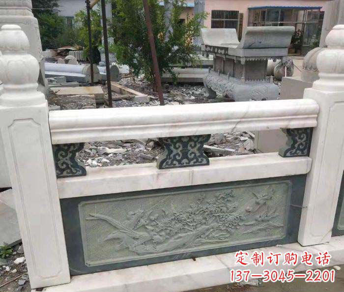 绵阳园林景观大理石桥栏板石雕 (2)