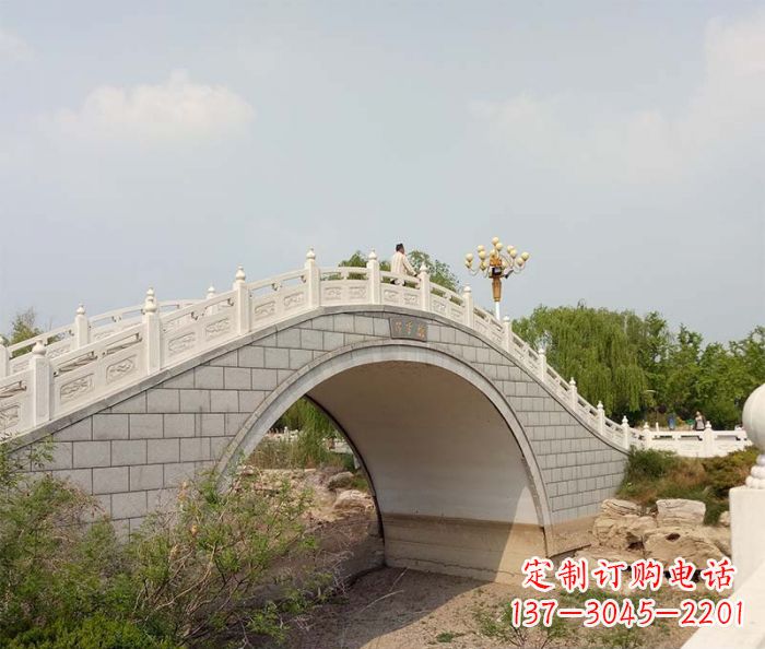 绵阳园林景观大理石桥栏板石雕 (6)