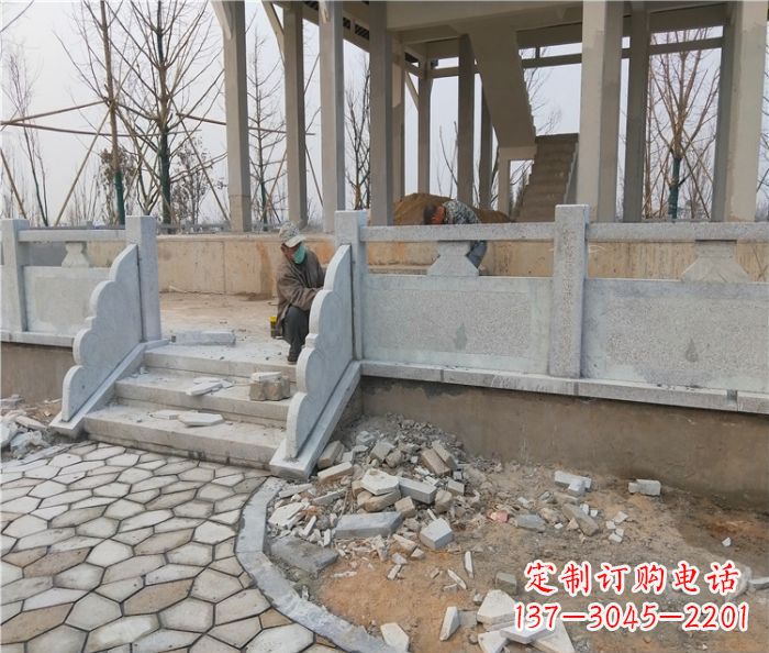 绵阳园林景观大理石桥栏板石雕_2 (2)