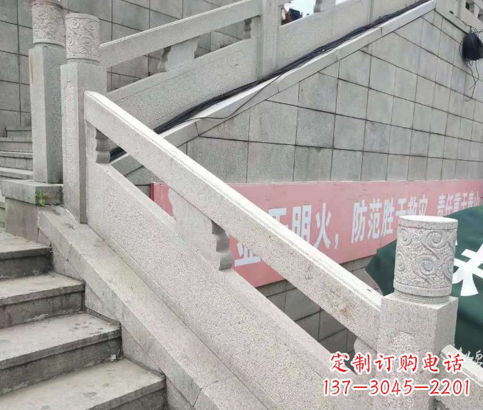 绵阳园林景观大理石桥栏板石雕_1 (2)