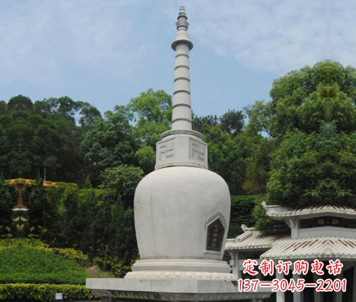 绵阳园林景观大理石舍利塔石雕