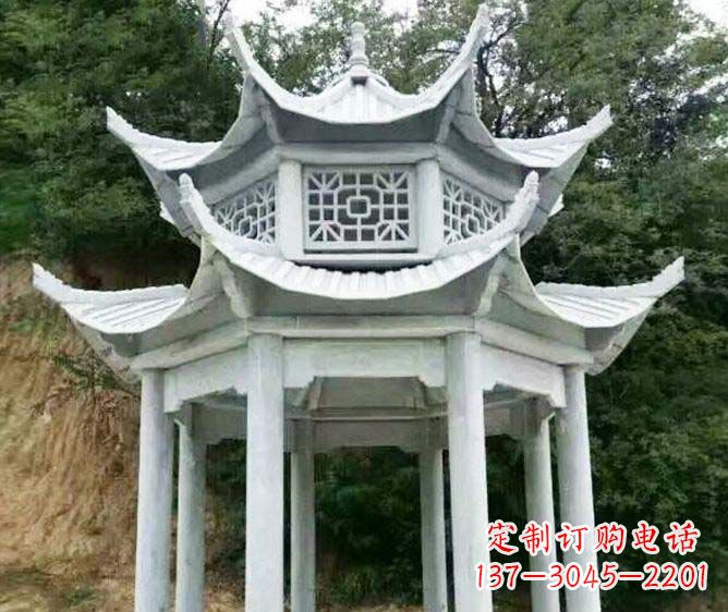 绵阳园林景观多层凉亭石雕