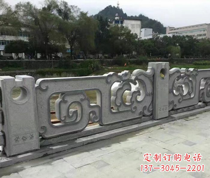绵阳园林景观仿古石雕栏板_1