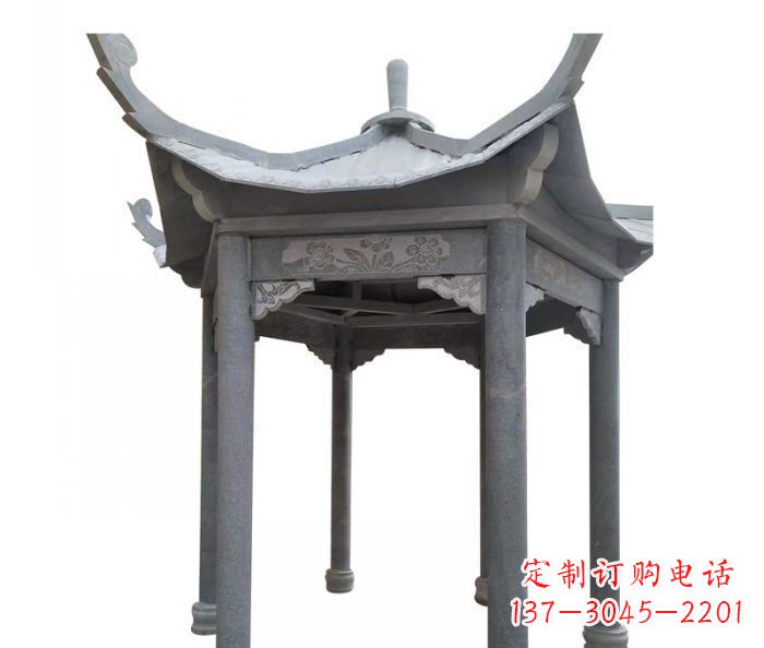 绵阳园林景观仿古石雕凉亭 (3)