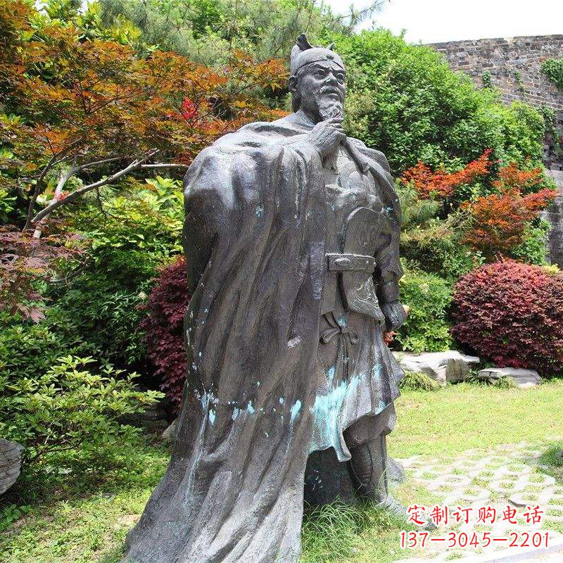 绵阳园林历史人物明太祖朱元璋雕塑