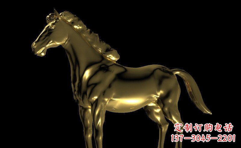 绵阳园林马动物景观铜雕