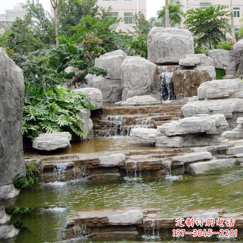绵阳园林石头假山流水