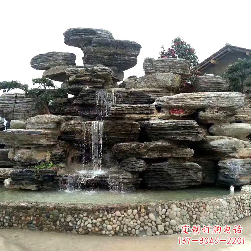 绵阳园林塑石假山流水
