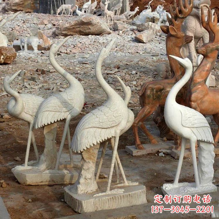 绵阳园林仙鹤石雕